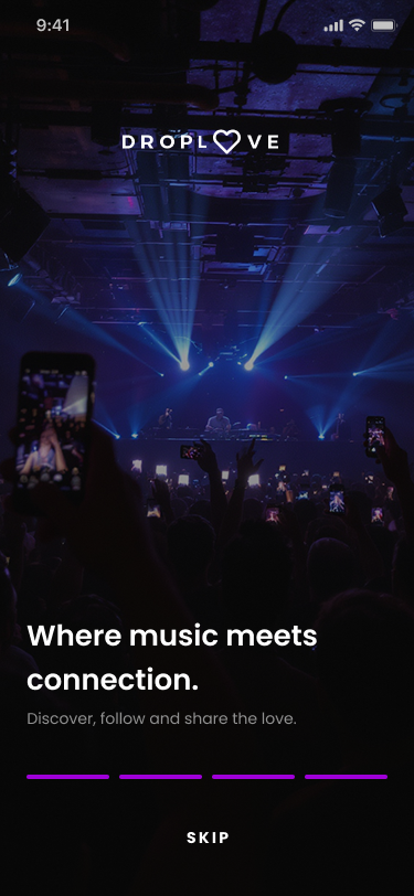 Onboarding — Where music meets connection