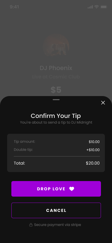 Confirm your tip review screen